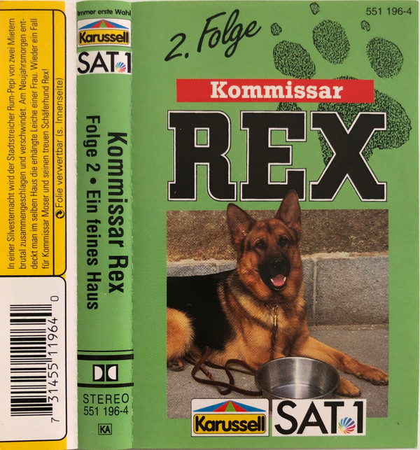 Cover Various - Kommissar Rex Folge 2 - Ein Feines Haus (Cass) Schallplatten Ankauf