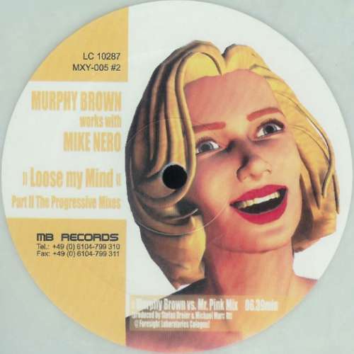 Cover Murphy Brown works with Mike Nero - Loose My Mind (Part II) (The Progressive Mixes) (12, Whi) Schallplatten Ankauf