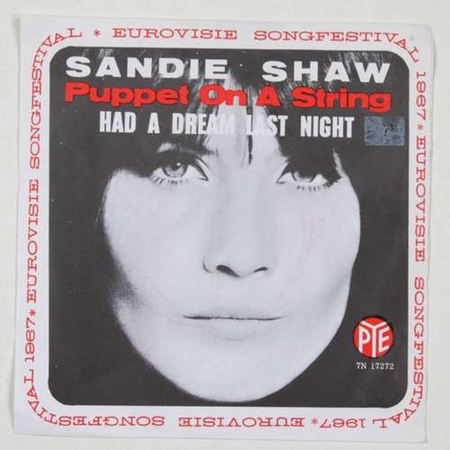 Cover Sandie Shaw - Puppet On A String (7, Single, Mono) Schallplatten Ankauf