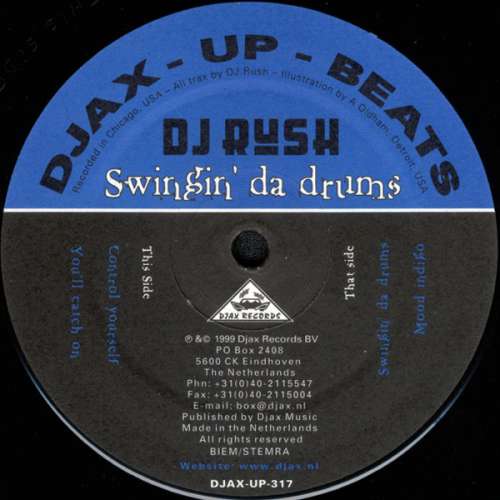 Cover DJ Rush - Swingin' Da Drums (12) Schallplatten Ankauf
