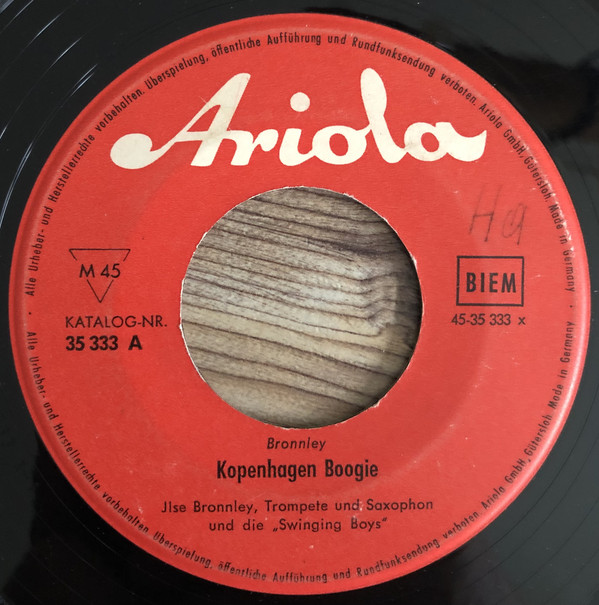 Cover Ilse Bronnley - Kopenhagen Boogie (7, Single) Schallplatten Ankauf
