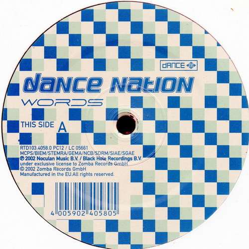 Cover Dance Nation - Words (12) Schallplatten Ankauf