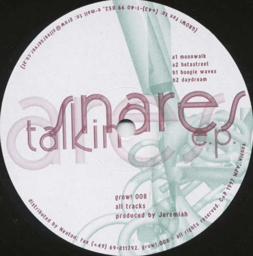 Cover Jeremiah - Talkin' Snares E.P. (12, EP) Schallplatten Ankauf