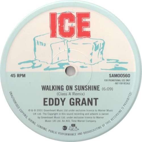 Bild Eddy Grant - Walking On Sunshine (Class A Remix) (12, S/Sided, Promo) Schallplatten Ankauf