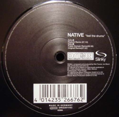 Cover Native - Feel The Drums (12) Schallplatten Ankauf