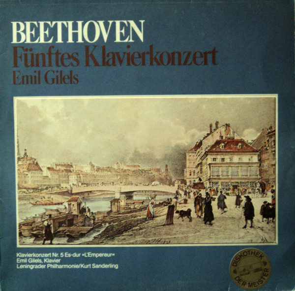 Cover Beethoven* – Emil Gilels - Leningrader Philharmonie* / Kurt Sanderling - Fünftes Klavierkonzert (LP, Club) Schallplatten Ankauf