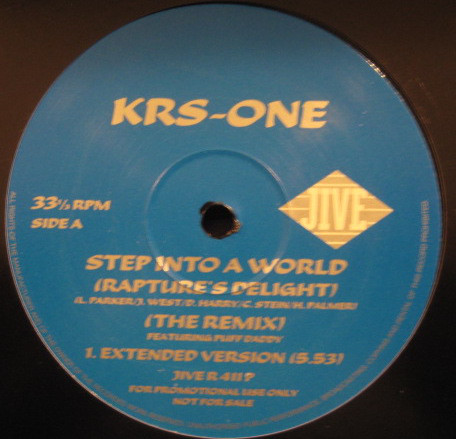 Cover KRS-One - Step Into A World (Rapture's Delight) (The Remix) (12, Promo) Schallplatten Ankauf