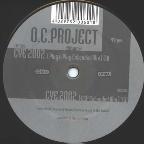 Cover O.C.Project* - Close Your Eyes 2002 (12) Schallplatten Ankauf