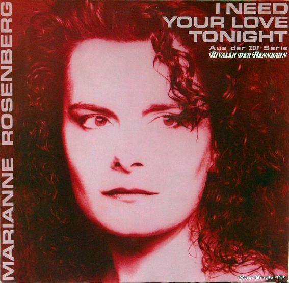 Cover Marianne Rosenberg - I Need Your Love Tonight (12, Maxi) Schallplatten Ankauf
