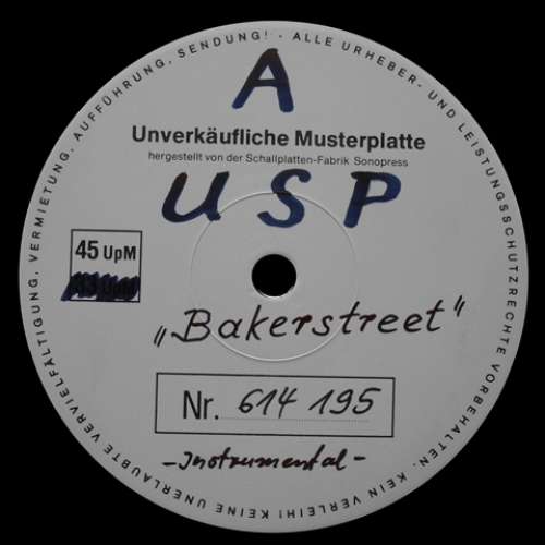 Cover USP - Bakerstreet (12, Promo) Schallplatten Ankauf