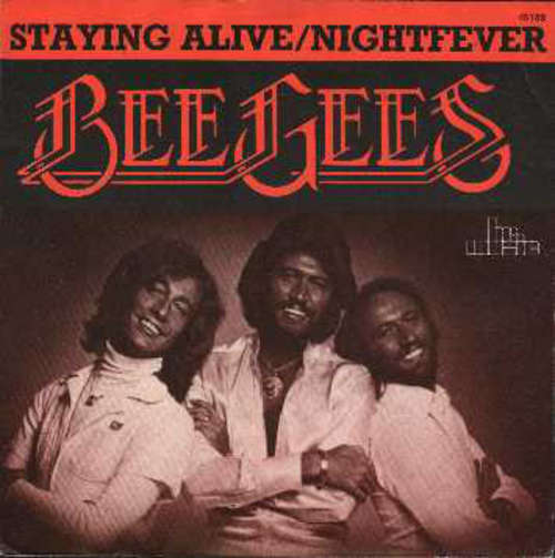 Cover Bee Gees - Staying Alive / Night Fever (7) Schallplatten Ankauf