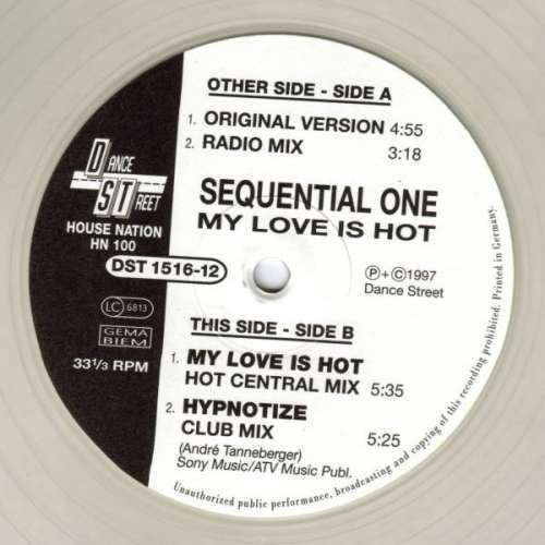 Cover Sequential One - My Love Is Hot (12, Tra) Schallplatten Ankauf