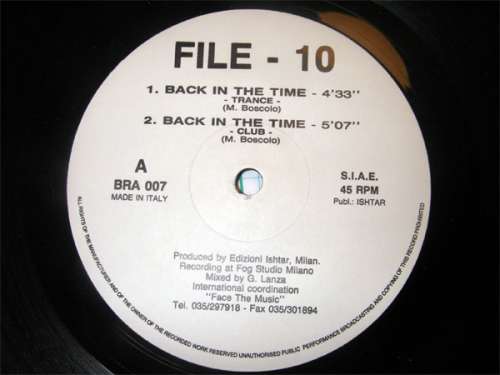 Cover File-10 - Back In The Time (12) Schallplatten Ankauf
