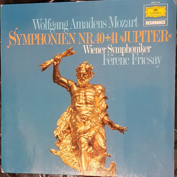 Cover Wolfgang Amadeus Mozart - Wiener Symphoniker, Ferenc Fricsay - Symphonien Nr. 40 G-moll · Nr. 41 C-dur Jupiter (LP) Schallplatten Ankauf