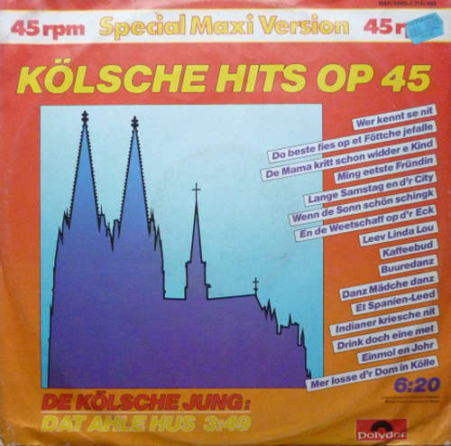 Bild De Kölsche Jungs - Kölsche Hits Op 45 (12, Maxi, P/Mixed) Schallplatten Ankauf