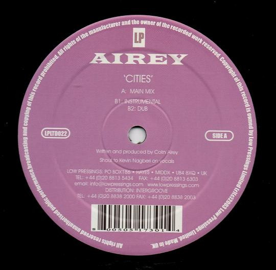 Cover Airey - Cities (12) Schallplatten Ankauf