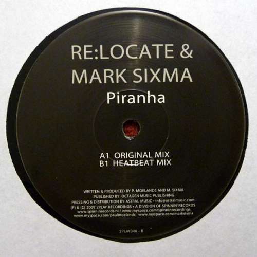 Cover Re:Locate & Mark Sixma - Piranha (12) Schallplatten Ankauf
