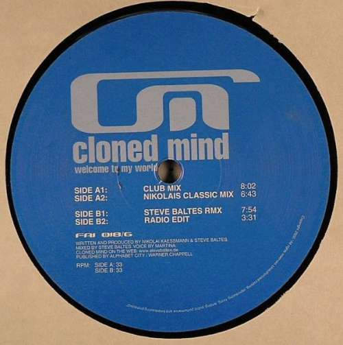 Cover Cloned Mind - Welcome To My World (12) Schallplatten Ankauf