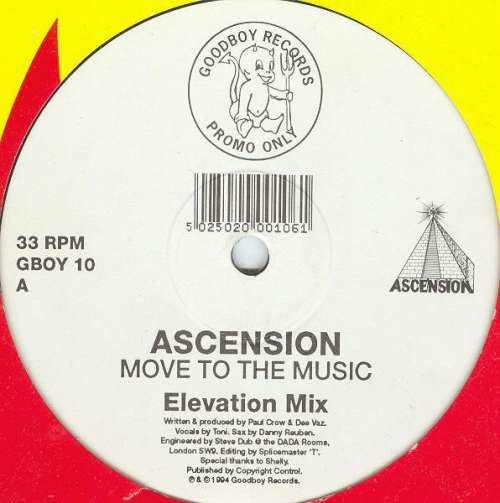 Cover Ascension (8) - Move To The Music (12) Schallplatten Ankauf