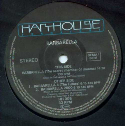 Cover Barbarella - Barbarella (The Secret Chamber Of Dreams) (12) Schallplatten Ankauf