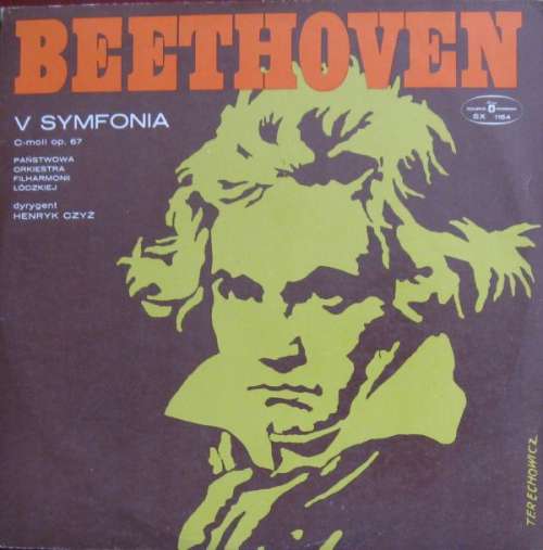 Cover Beethoven* - Państwowa Orkiestra Filharmonii Łódzkiej Conducted By Henryk Czyż - V Symfonia C-Moll Op. 67 (LP, Album, Red) Schallplatten Ankauf