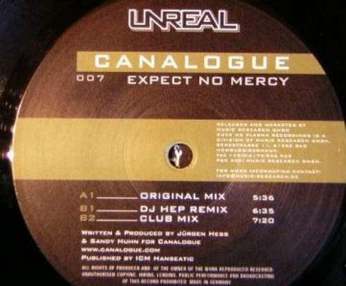 Cover Canalogue - Expect No Mercy (12) Schallplatten Ankauf