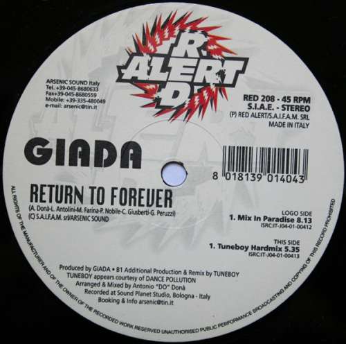 Cover Giada - Return To Forever (12) Schallplatten Ankauf
