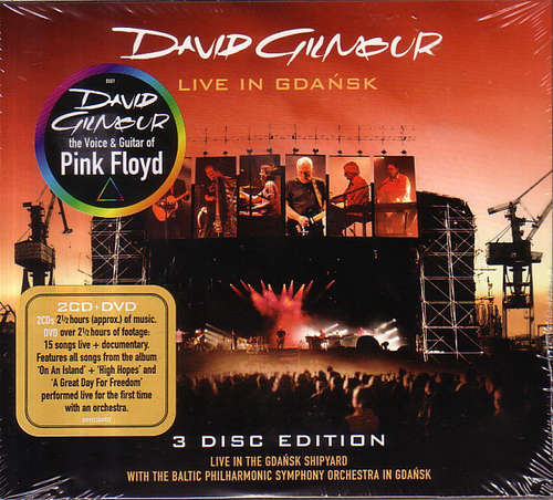 Cover David Gilmour - Live In Gdańsk (2xCD, Album + DVD-V, Enh, Multichannel, PAL + Box,) Schallplatten Ankauf
