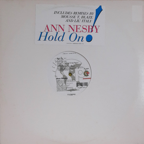 Cover Ann Nesby - Hold On (12) Schallplatten Ankauf