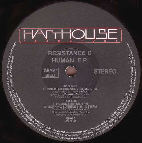 Cover Resistance D - Human E.P. (12, EP) Schallplatten Ankauf