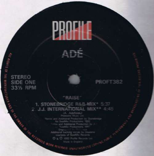 Cover Adé - Raise (12) Schallplatten Ankauf
