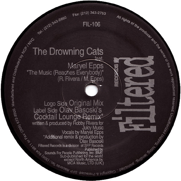 Cover The Drowning Cats Feat. Maryel Epps - The Music (Reaches Everybody) (12) Schallplatten Ankauf