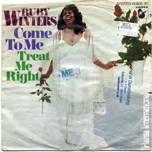 Cover Ruby Winters - Come To Me (7, Single) Schallplatten Ankauf
