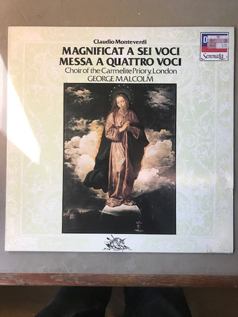 Cover Claudio Monteverdi - Choir Of The Carmelite Priory, London*, George Malcolm - Magnificat A Sei Voci / Messa A Quattro Voci (LP, RE) Schallplatten Ankauf