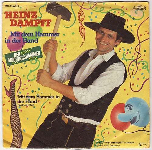 Cover Heinz Dampff - Mit Dem Hammer In Der Hand (7, Single) Schallplatten Ankauf