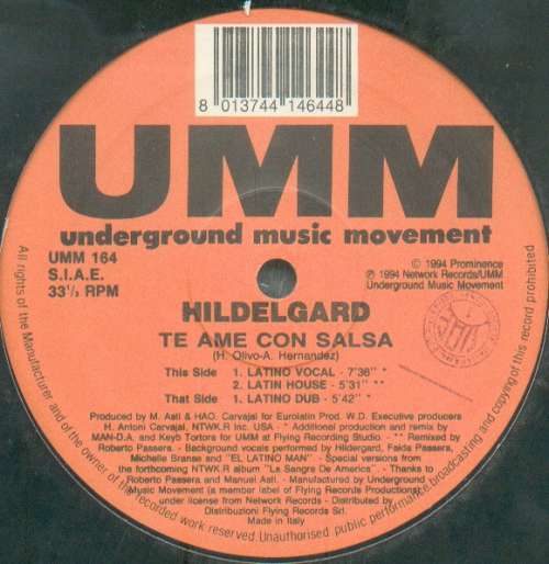 Cover Hildelgard - Te Ame Con Salsa (12) Schallplatten Ankauf