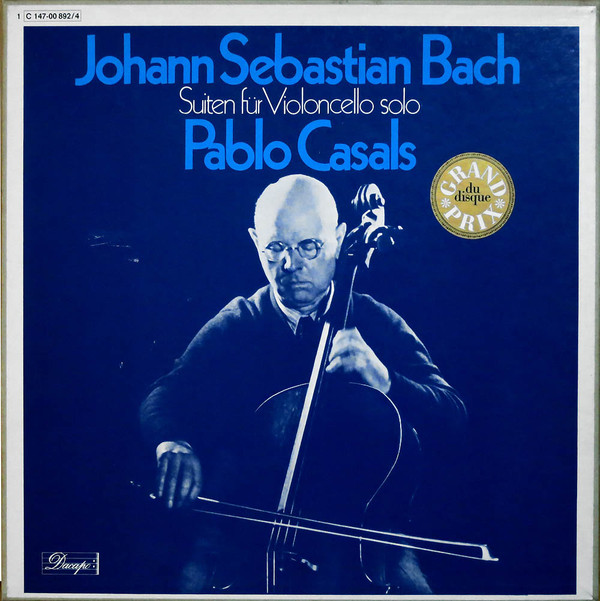 Cover Johann Sebastian Bach, Pablo Casals - Suiten Für Violoncello Solo (3xLP, Mono + Box) Schallplatten Ankauf