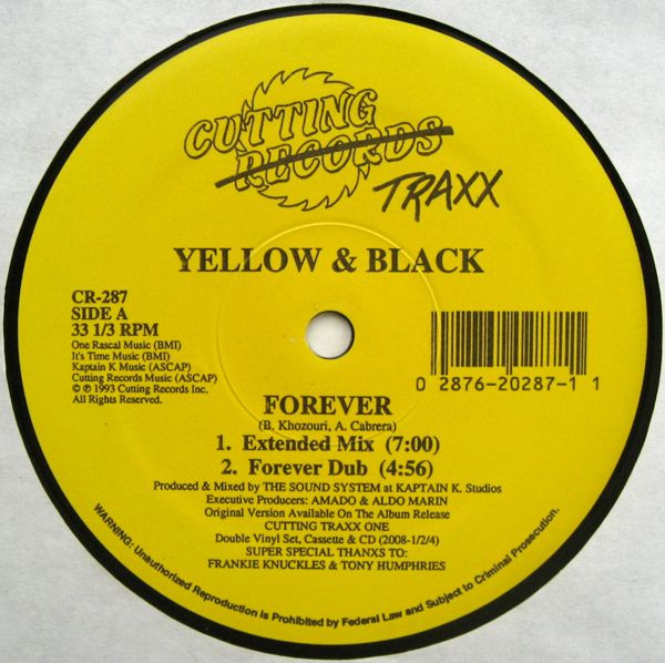 Cover Yellow & Black - Forever (12) Schallplatten Ankauf