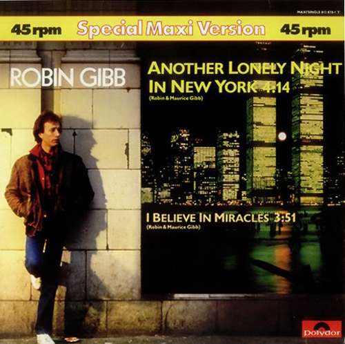 Cover Robin Gibb - Another Lonely Night In New York (12, Maxi) Schallplatten Ankauf