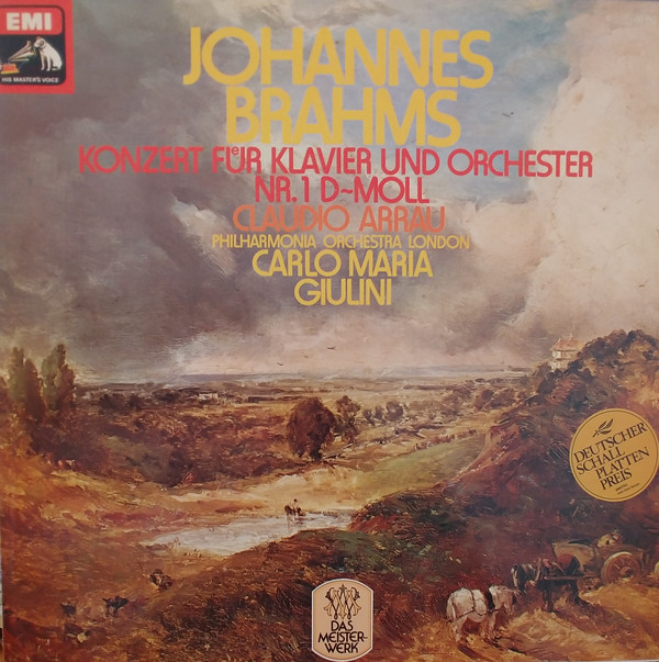 Cover Johannes Brahms - Claudio Arrau, Philharmonia Orchestra London*, Carlo Maria Giulini - Konzert Für Klavier Und Orchester Nr. 1 D-moll Op. 15 (LP) Schallplatten Ankauf