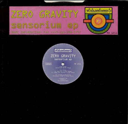 Cover Zero Gravity - Sensorium EP (12, EP) Schallplatten Ankauf