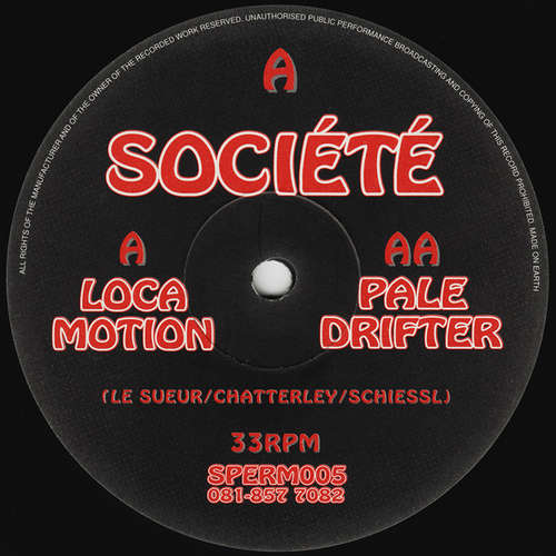 Cover Société - Loca Motion / Pale Drifter (12) Schallplatten Ankauf