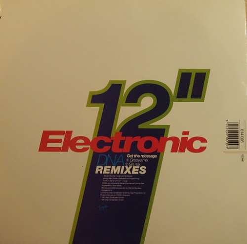 Cover Electronic - Get The Message (DNA Remixes) (12, Single) Schallplatten Ankauf