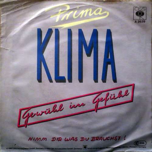 Cover Prima Klima - Gewühl Im Gefühl (7, Single) Schallplatten Ankauf