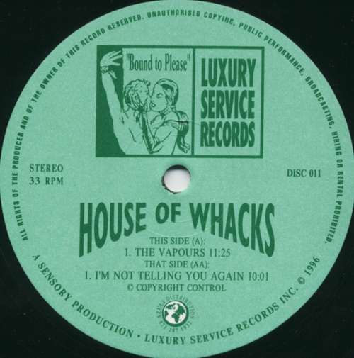 Cover House Of Whacks - The Vapours / I'm Not Telling You Again (12) Schallplatten Ankauf