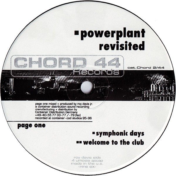 Cover Roy Davis Jr. / DJ Sneak - Powerplant Revisited (Page One) (12) Schallplatten Ankauf