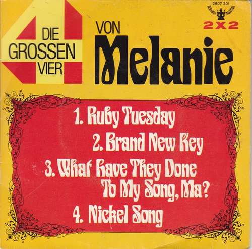 Cover Die Grossen Vier Von Melanie Schallplatten Ankauf