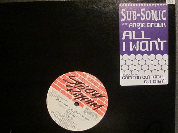 Cover Sub-Sonic (2) with Angie Brown - All I Want (12) Schallplatten Ankauf
