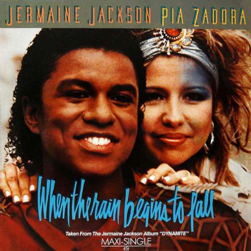 Cover Jermaine Jackson & Pia Zadora - When The Rain Begins To Fall (12, Maxi) Schallplatten Ankauf
