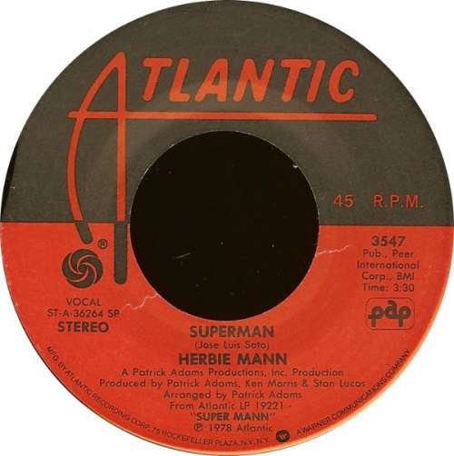 Cover Herbie Mann - Superman (7, Single) Schallplatten Ankauf